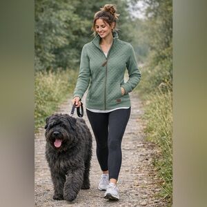 L.L. Bean Women's Quilted Full-Zip Sweatshirt